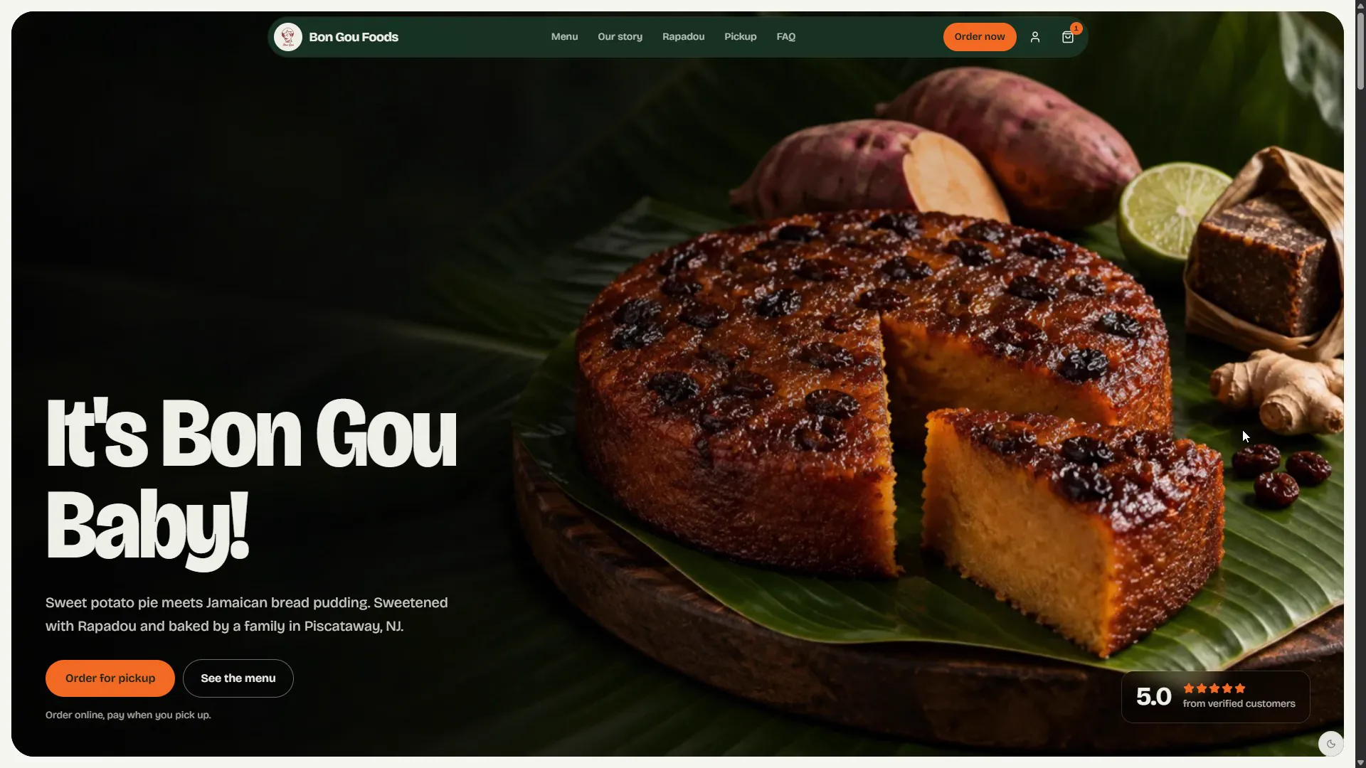 Bon Gou Foods homepage