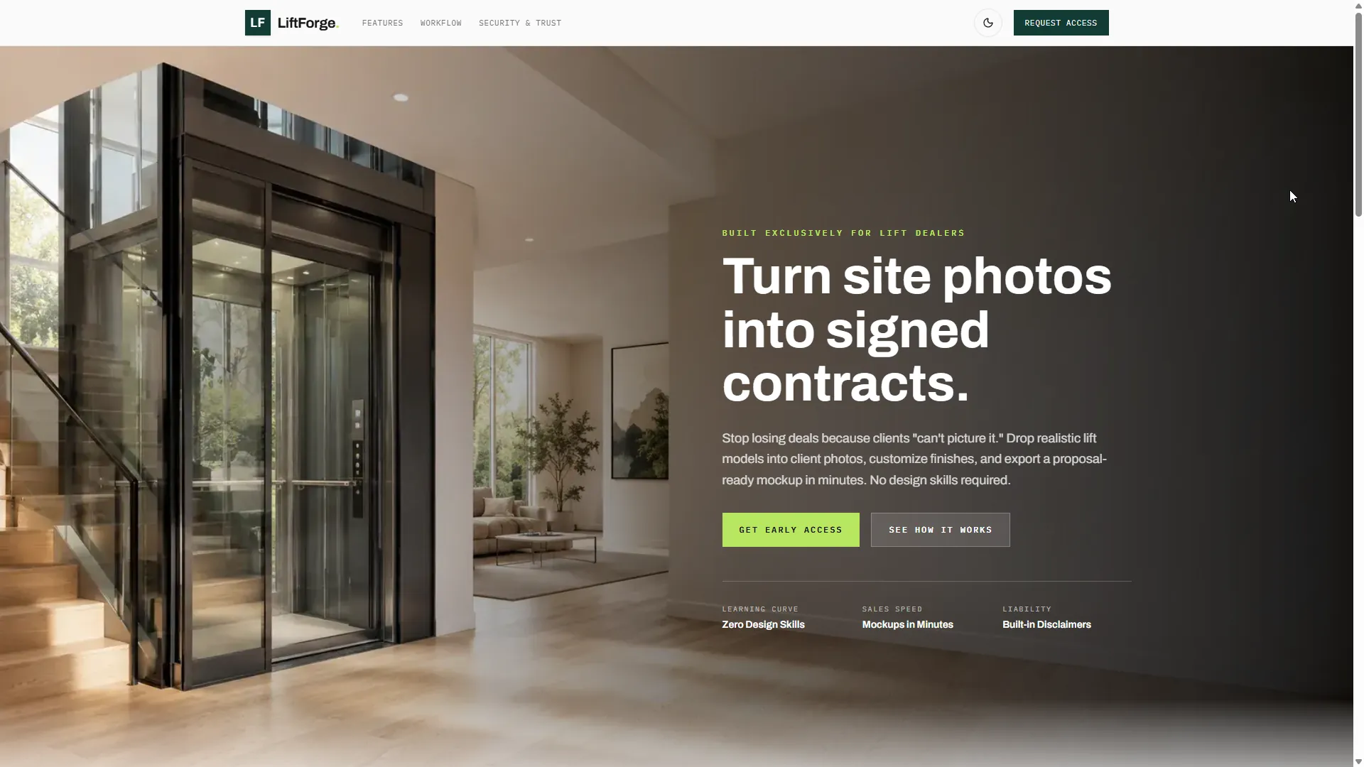LiftForge homepage